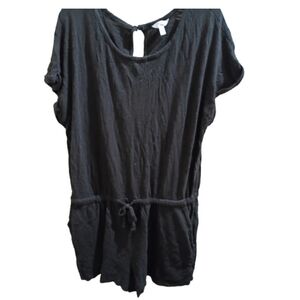 Women's Size XXL Time and Tru Black Knit Romper